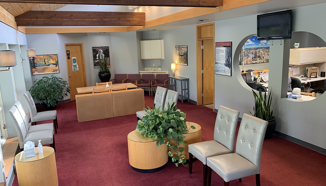 Dental office waiting room